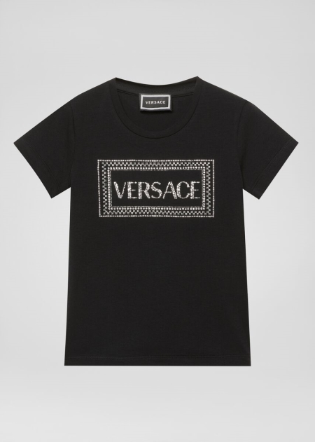 Versace 90s Vintage Logo T-shirt Tjej - 075483BZN